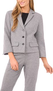 Halogen® Houndstooth Crop Blazer