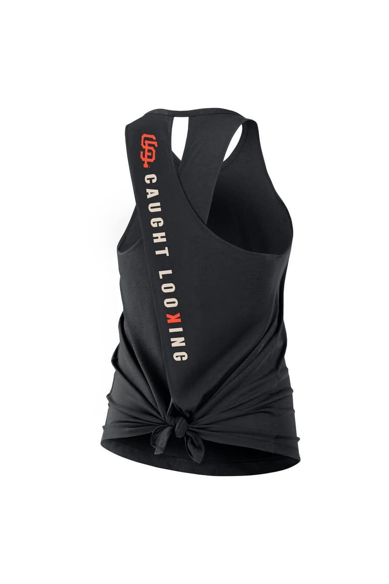Women's Nike Black San Francisco Giants Crisscross Performance Tank Top, Alternate, color, Black