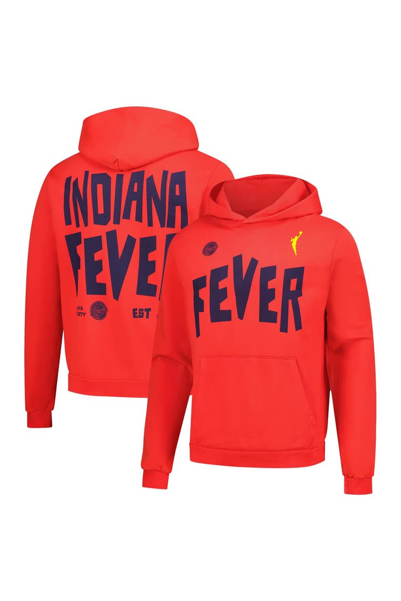Unisex Playa Society Red Indiana Fever 2000 WNBA Premium Hoodie, Main, color, Red