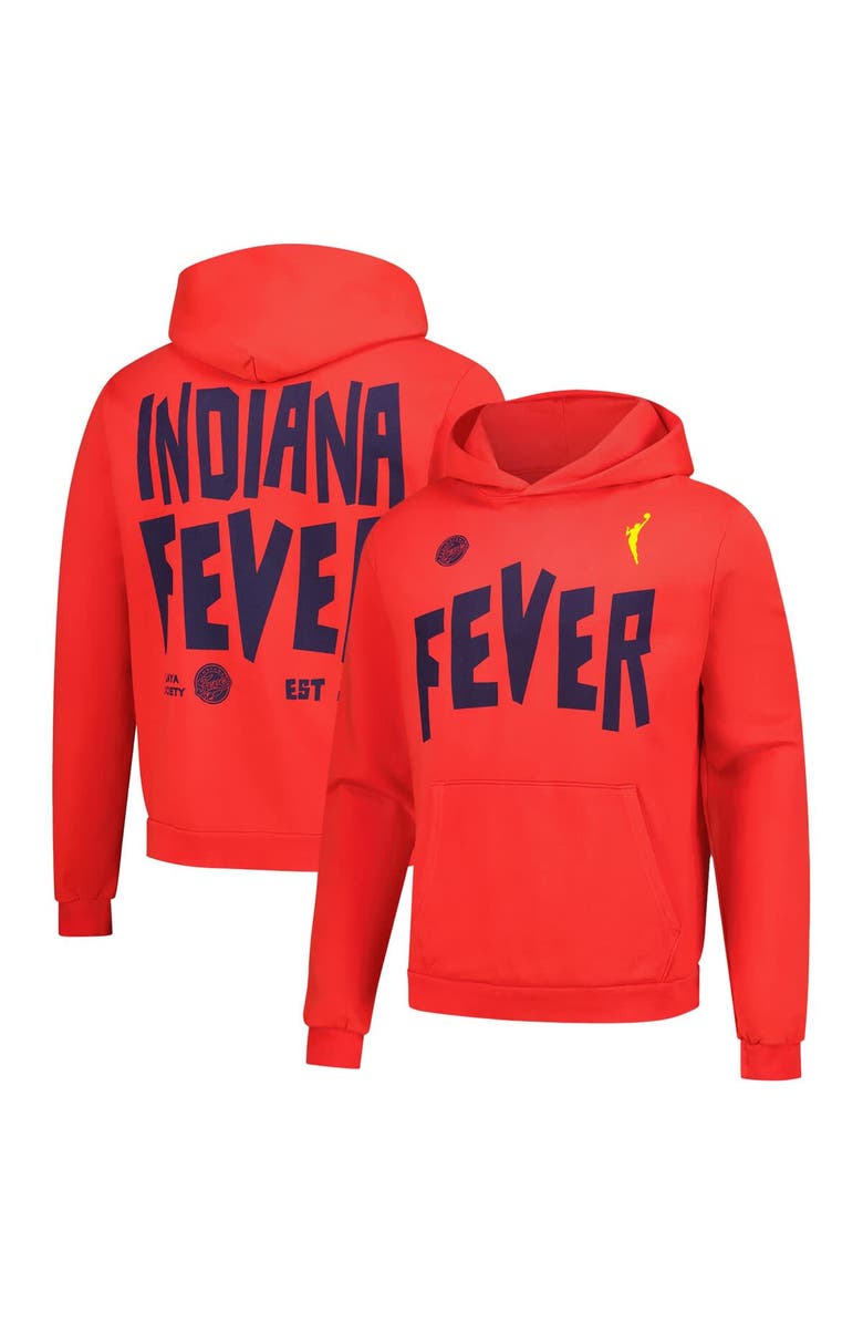 Playa Society Unisex Playa Society Red Indiana Fever 2000 WNBA Premium Hoodie, Main, color, Red