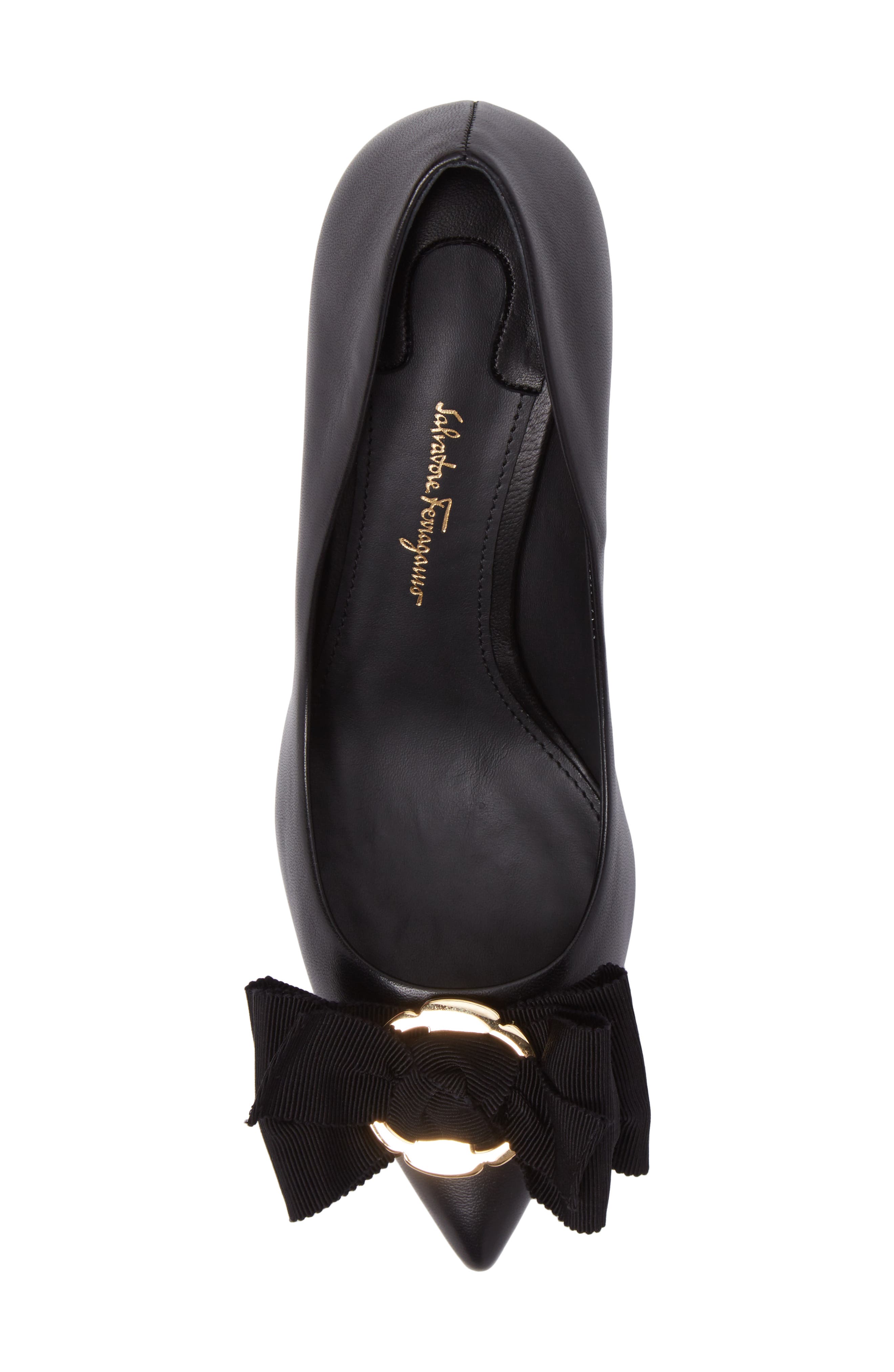 FERRAGAMO Salvatore Ferragamo Talla Bow Pointy Toe Pump, Alternate, color, 