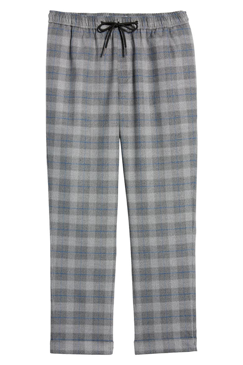 Men's E-Waist Plaid Stretch Pants, Alternate, color, BLUE POP PLAID