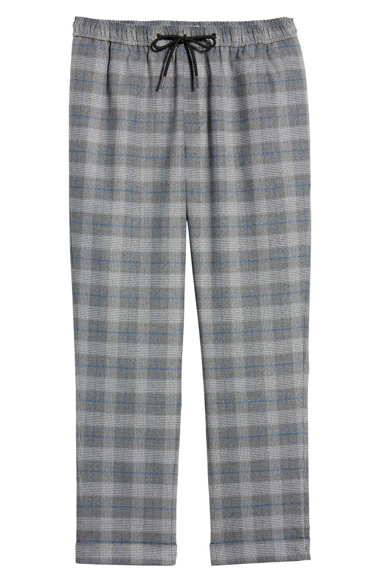 Open Edit Men's E-Waist Plaid Stretch Pants, Alternate, color, Blue Pop Plaid