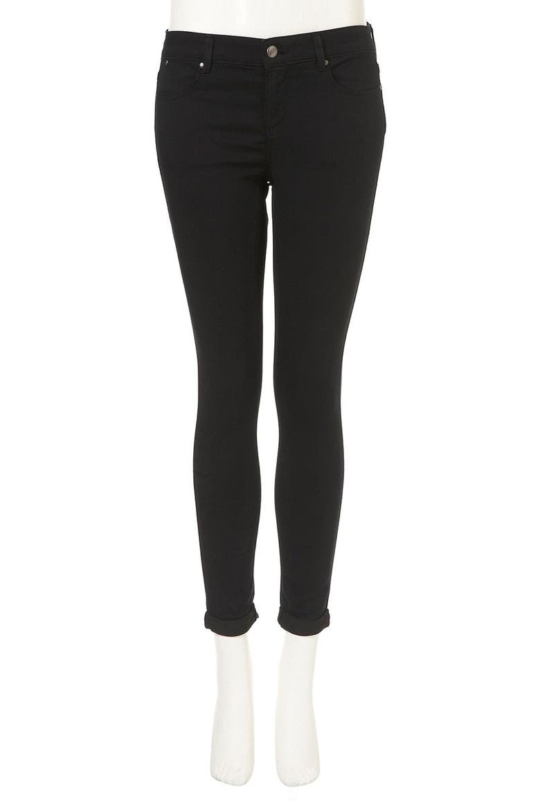 Moto 'Leigh' Skinny Jeans, Alternate, color, BLACK