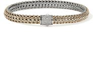 John Hardy Icon Bracelet, Reversible, Diamonds, 6.5mm