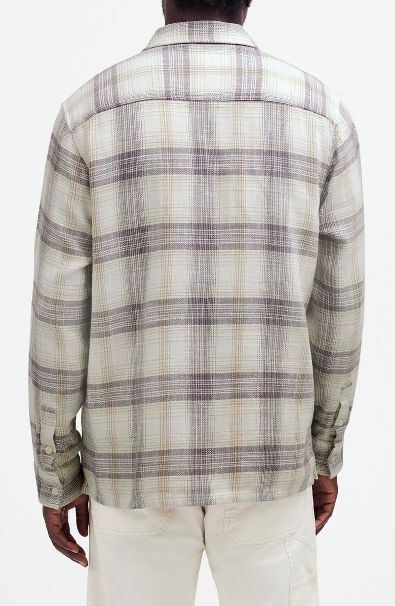 Madewell Plaid Slub Twill Easy Shirt, Alternate, color, Form Grey