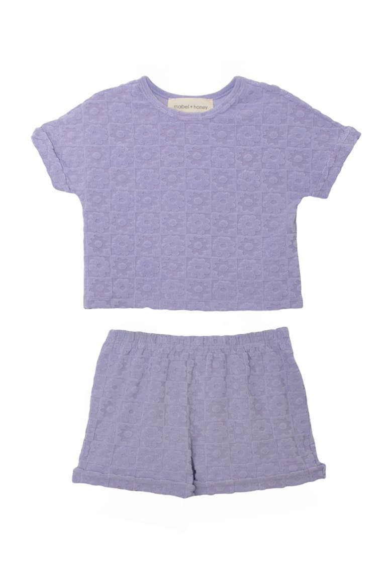 Veronica Short Sleeve Two Piece Set, Main, color, Purple