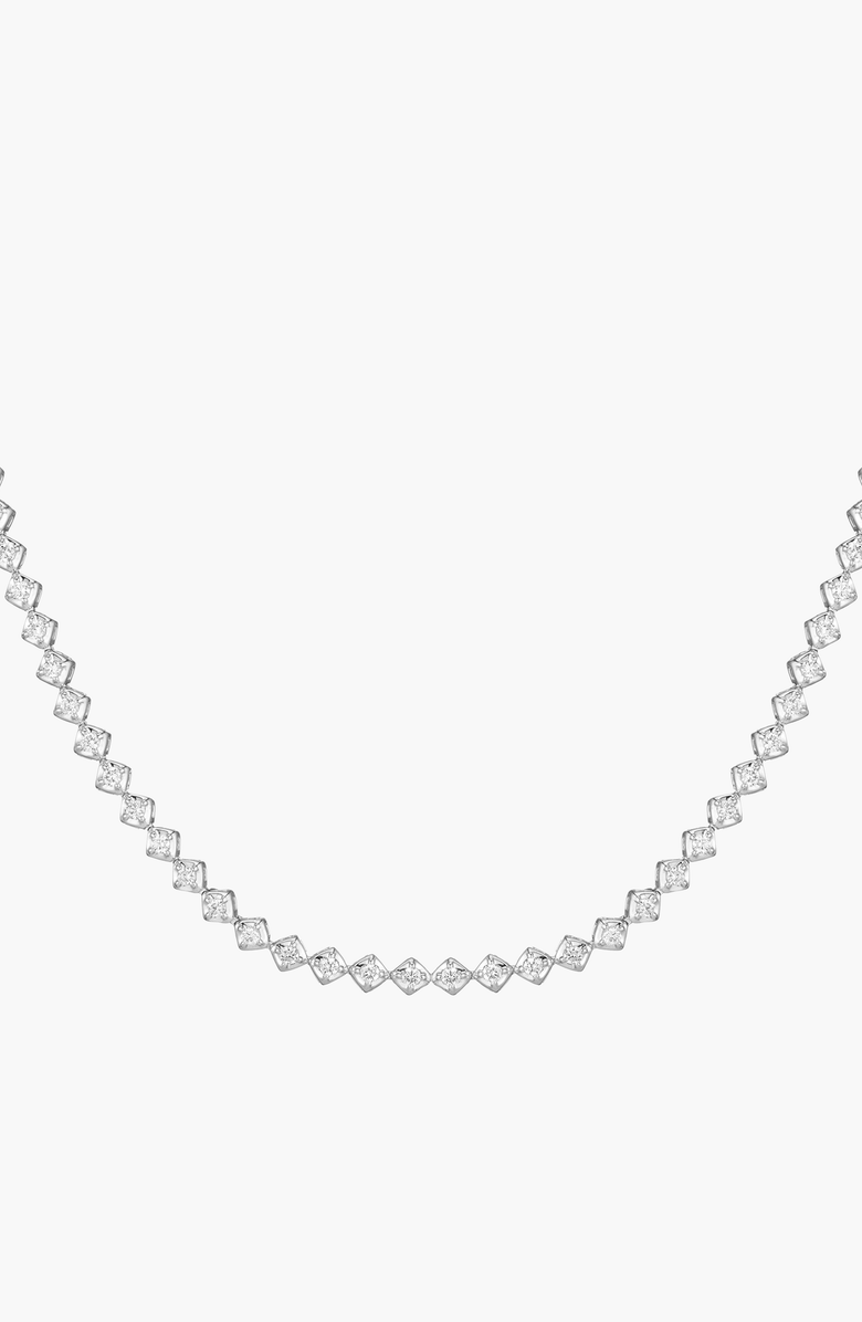 Aurate New York Lab Grown Diamond Tennis Choker Necklace, Main, color, 