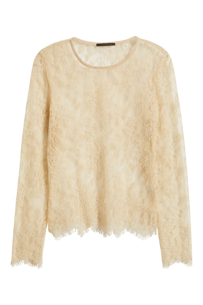 Fallon Sheer Lace Top, Alternate, color, ANTIQUE