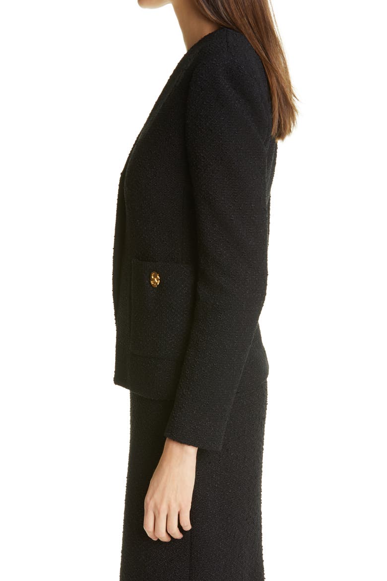 Modern Slub Knit Jacket, Alternate, color, BLACK