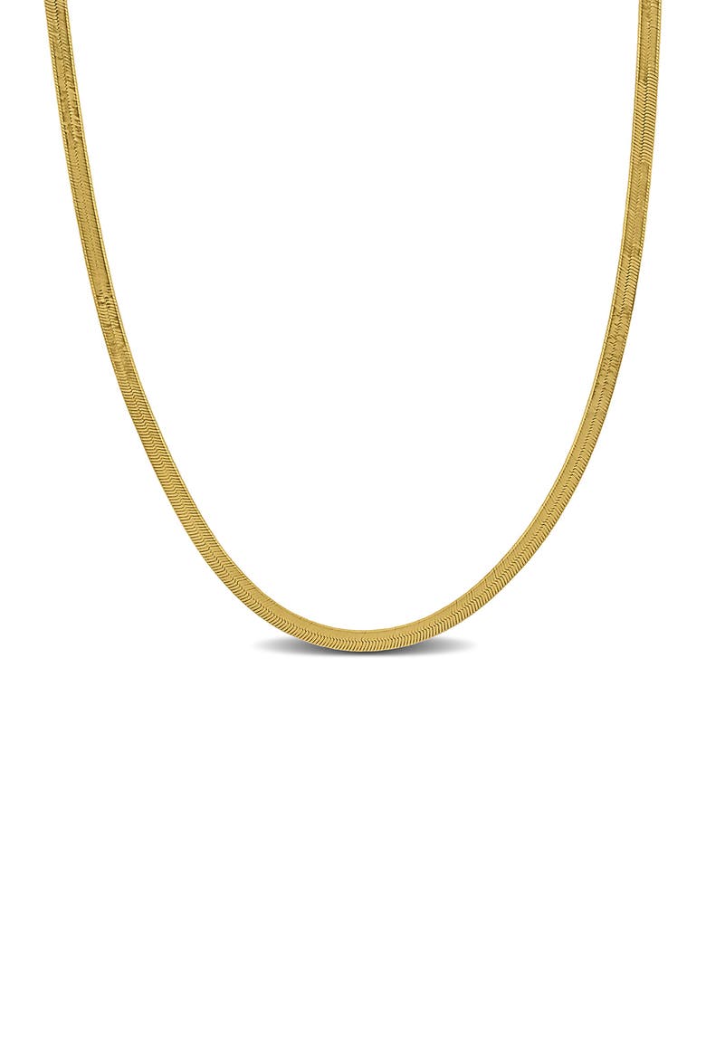 Herringbone Chain Necklace, 2.8mm, Main, color, YELLOW GOLD