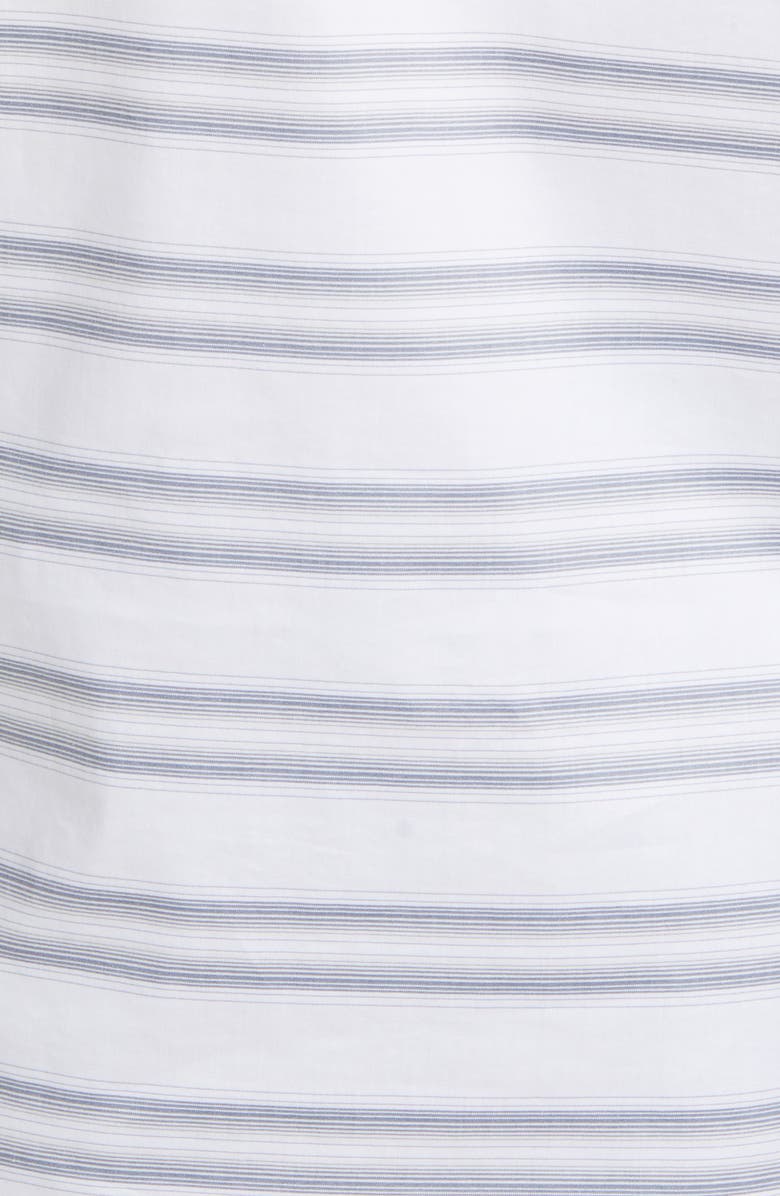 TravisMathew Aiden Stripe Short Sleeve Button-Up Shirt, Alternate, color, White