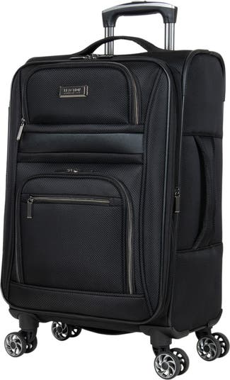 Rugged Roamer 20-Inch Dobby Softside Expandable Spinner Carry-On Luggage