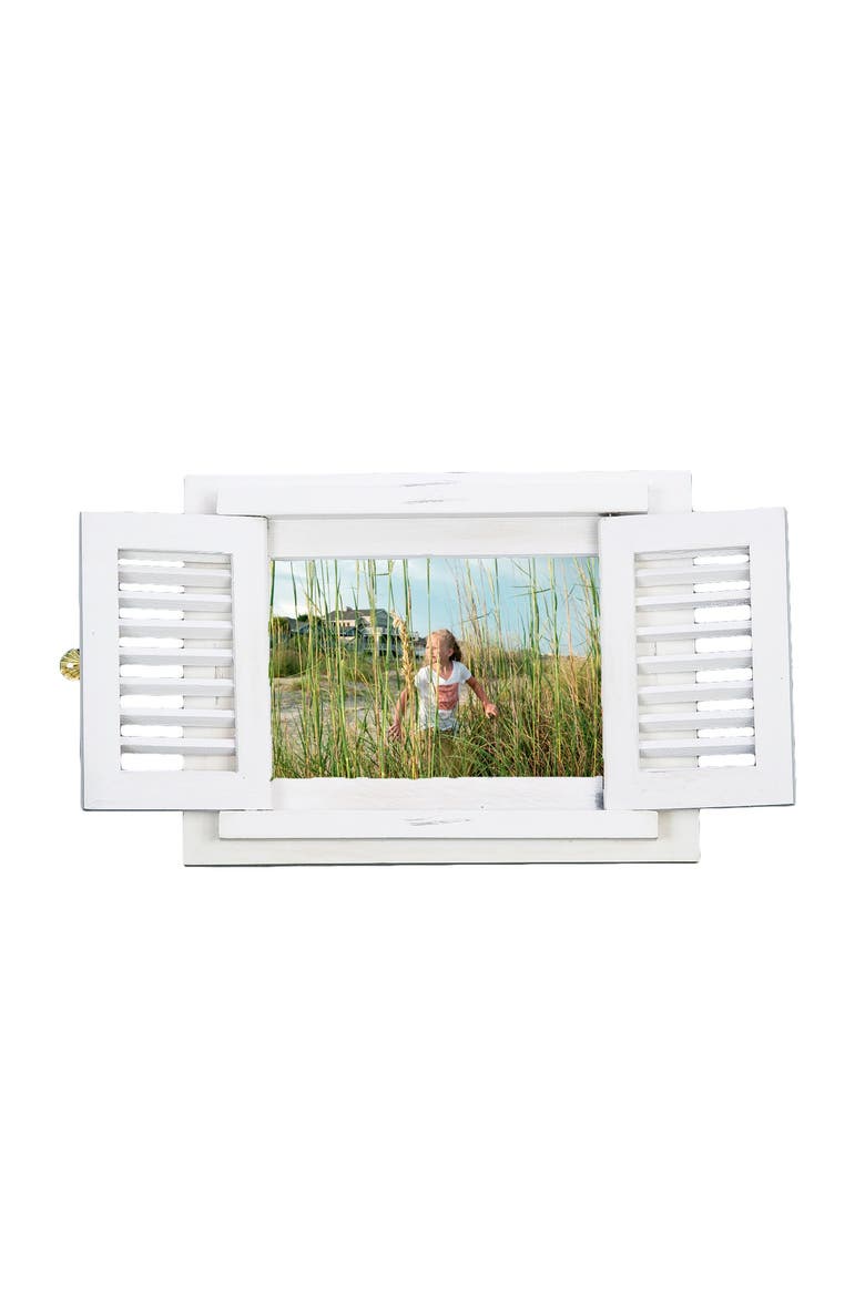 5X7 Shutter Photo Frame, Main, color, White