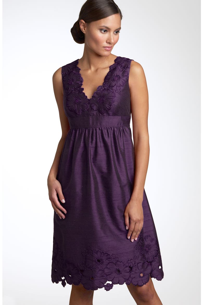 Shantung Dress, Main, color, PANSY