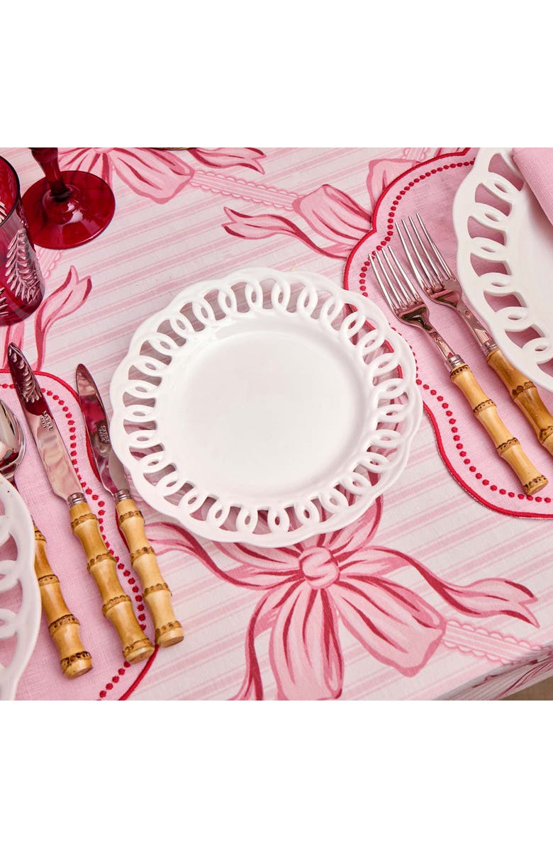 Mrs. Alice White Lace Starter Plates, Alternate, color, White