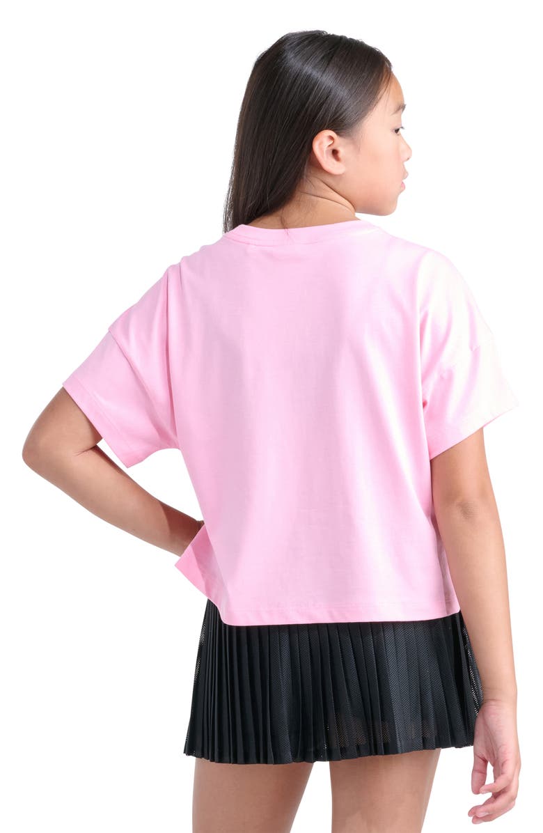 adidas Kids' Crochet Logo T-Shirt, Alternate, color, 