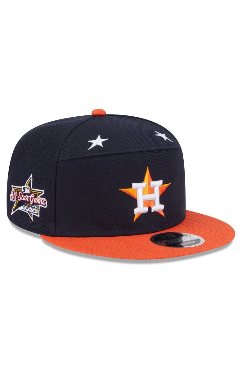 New Era Men's New Era Navy/Orange Houston Astros 2025 MLB All-Star Game Side Patch 9FIFTY Snapback Hat, Main, color, Navy