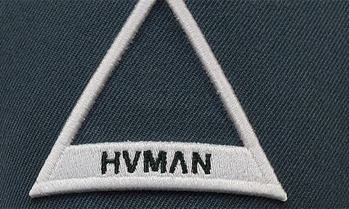 Hvman Triangle Logo Mesh Trucker Hat In Rain Forest