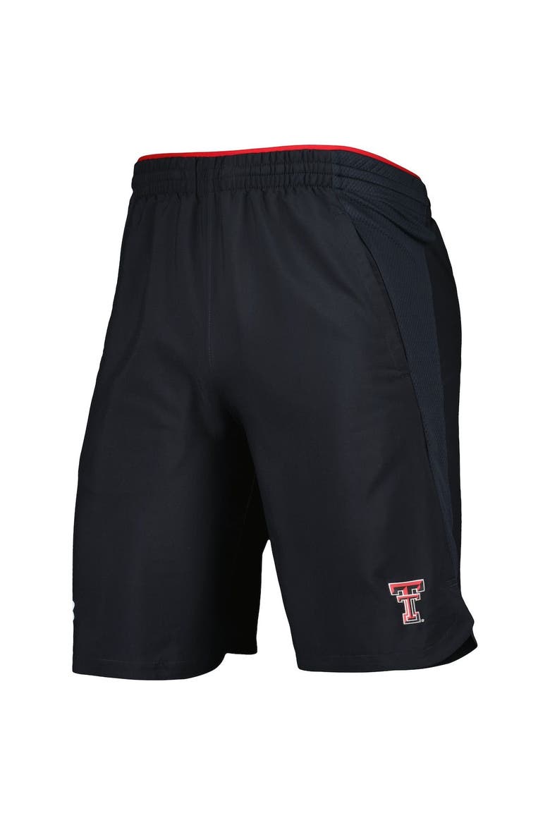 Men's Under Armour Black Texas Tech Red Raiders Woven Shorts, Alternate, color, Black