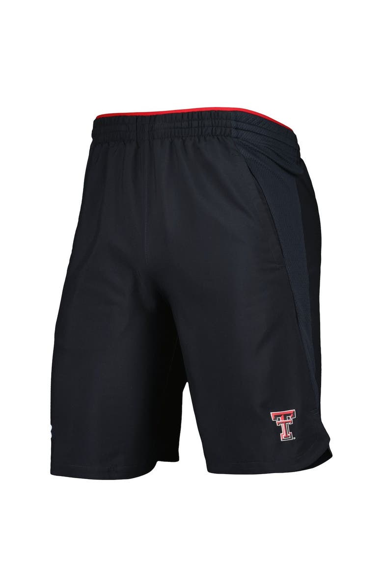 Under Armour Men's Under Armour Black Texas Tech Red Raiders Woven Shorts, Alternate, color,