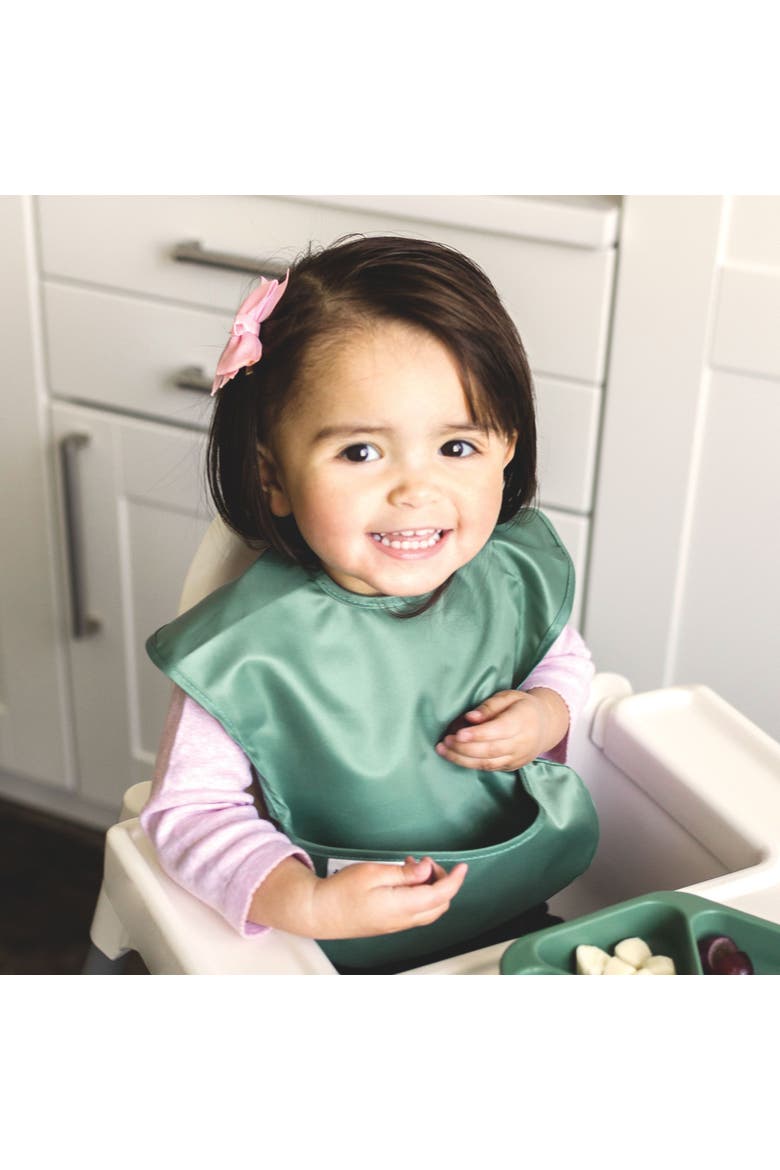 Mess-Proof and Waterproof Baby Food  BPA-Free Bib w/Adjustable Closure 3pc - Solids, Alternate, color, Dinosaur