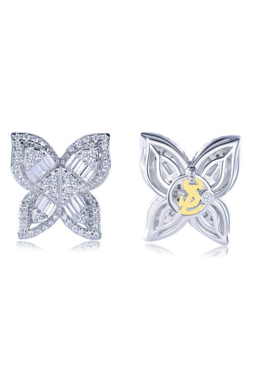 Suzy Levian Cubic Zirconia Butterfly Stud Earrings