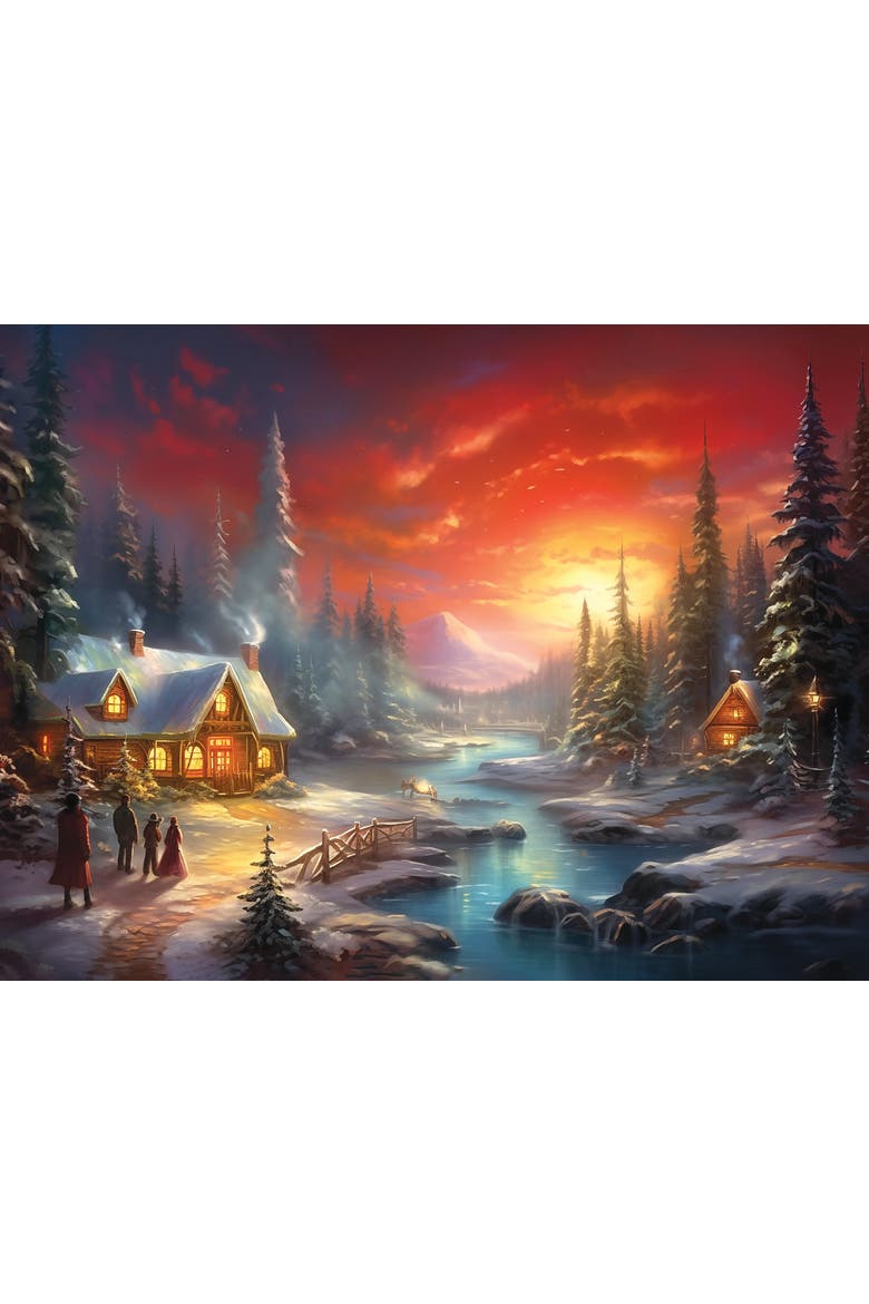 Holiday Scene 500 piece Jigsaw Puzzle for Adults, Alternate, color, Multicolor