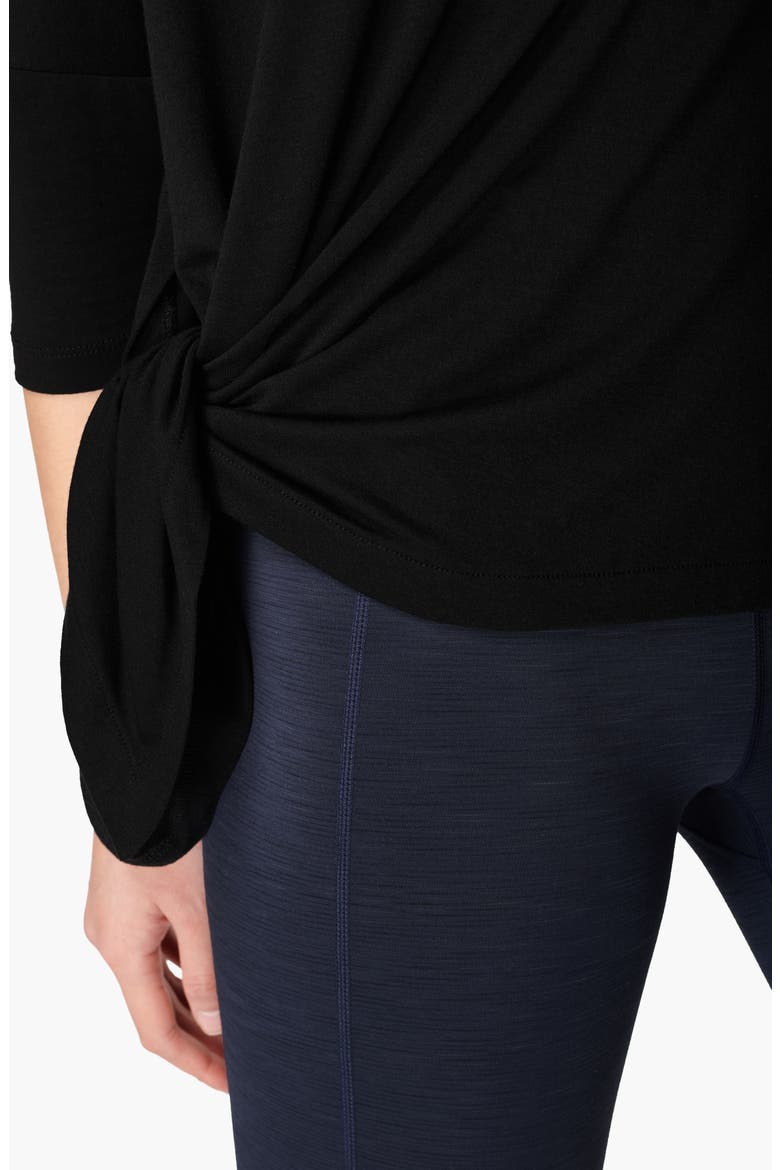 Mellow Asymmetric T-Shirt, Alternate, color, BLACK
