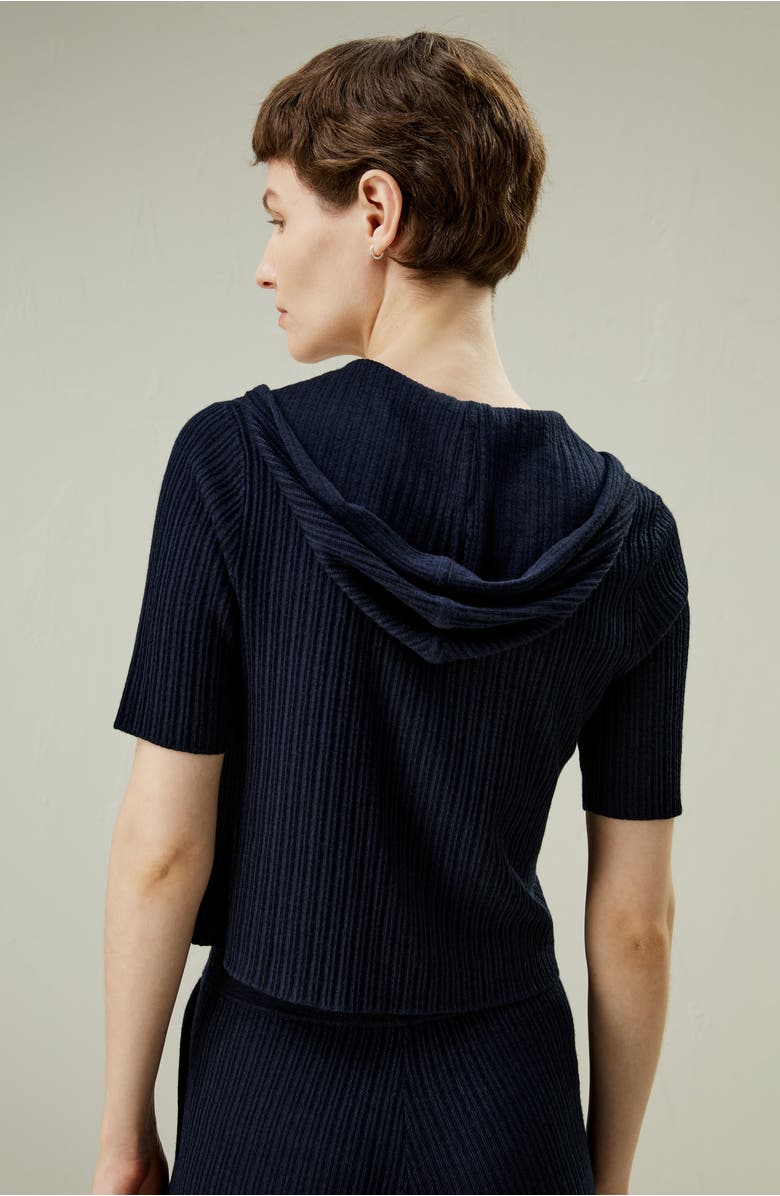 Lilysilk Oasis Knit Hoodie, Alternate, color, Lily White