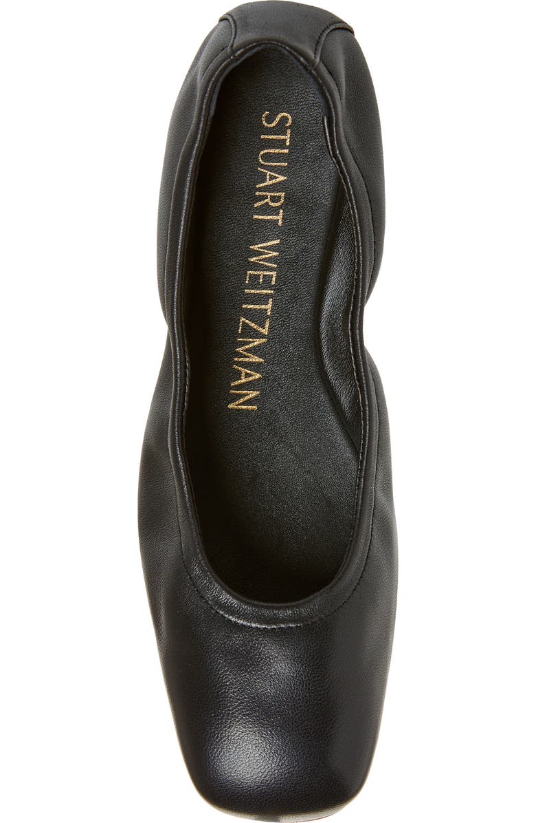 Stuart Weitzman Leather Ballet Flat, Alternate, color,