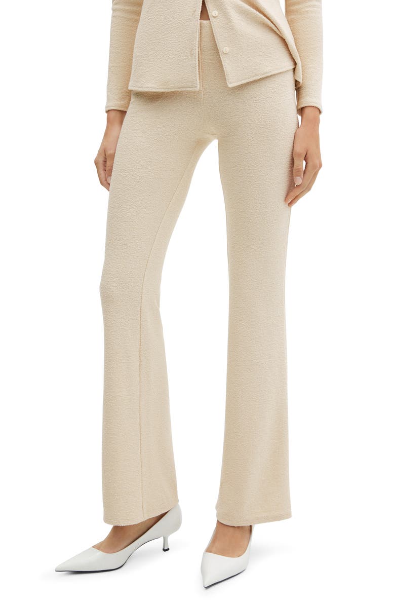 MANGO Knit Flare Pants, Main, color, 