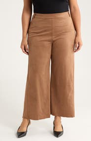 Lysse Vionette Faux Suede Wide Leg Pants