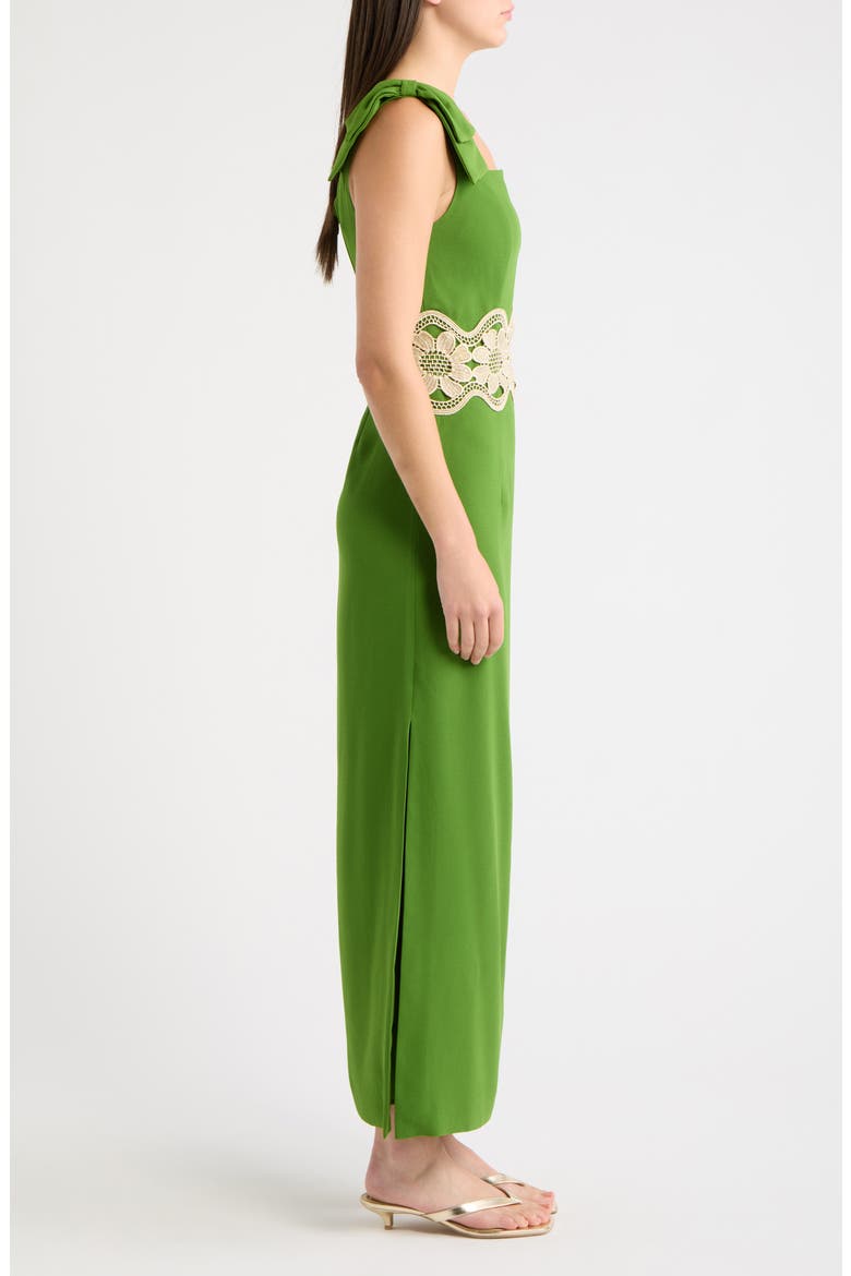 Gracelin Lace Trim Dress, Alternate, color, OREGANO
