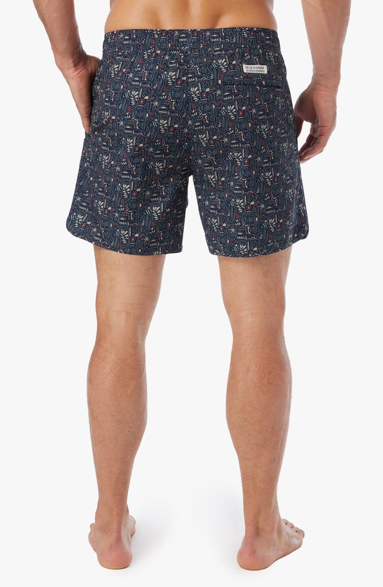 Fair Harbor The Anchor Swim Trunks, Alternate, color, Black