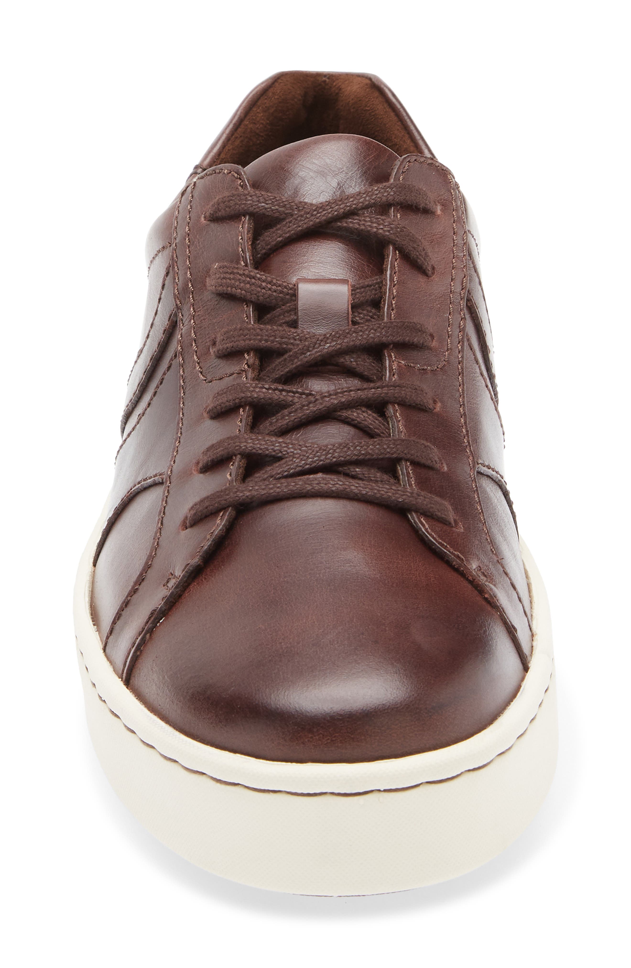 Børn Beck Tie Low Top Sneaker, Alternate, color, Dark Brown