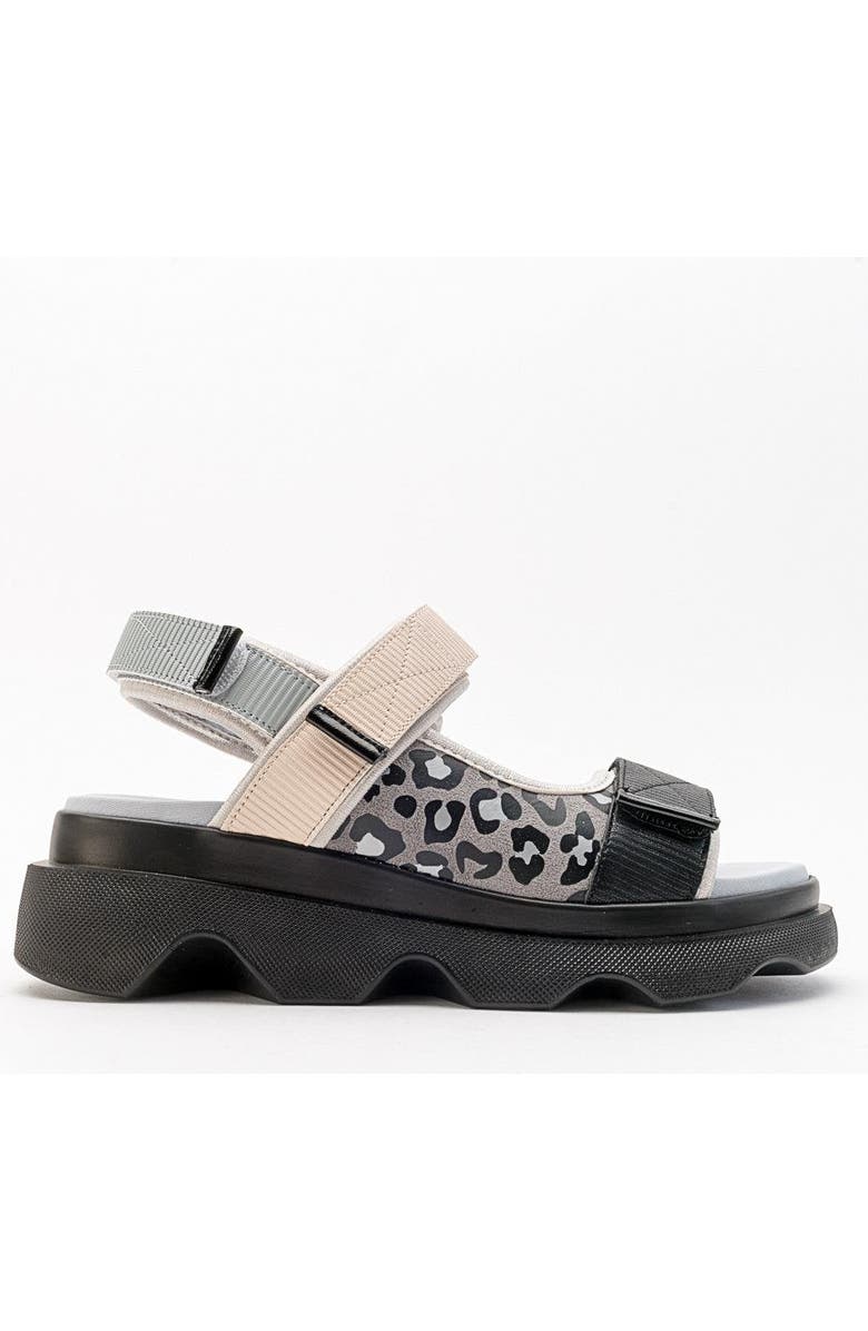 Prologue Shoes Tedy Velcro Strap Sandal, Alternate, color, Grey