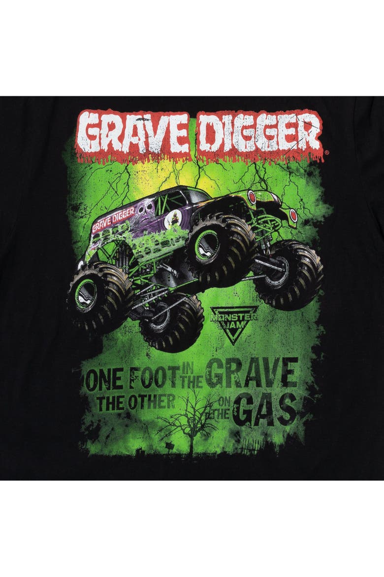 Short Sleeve T-Shirt, Alternate, color, Grave Digger Jet Black