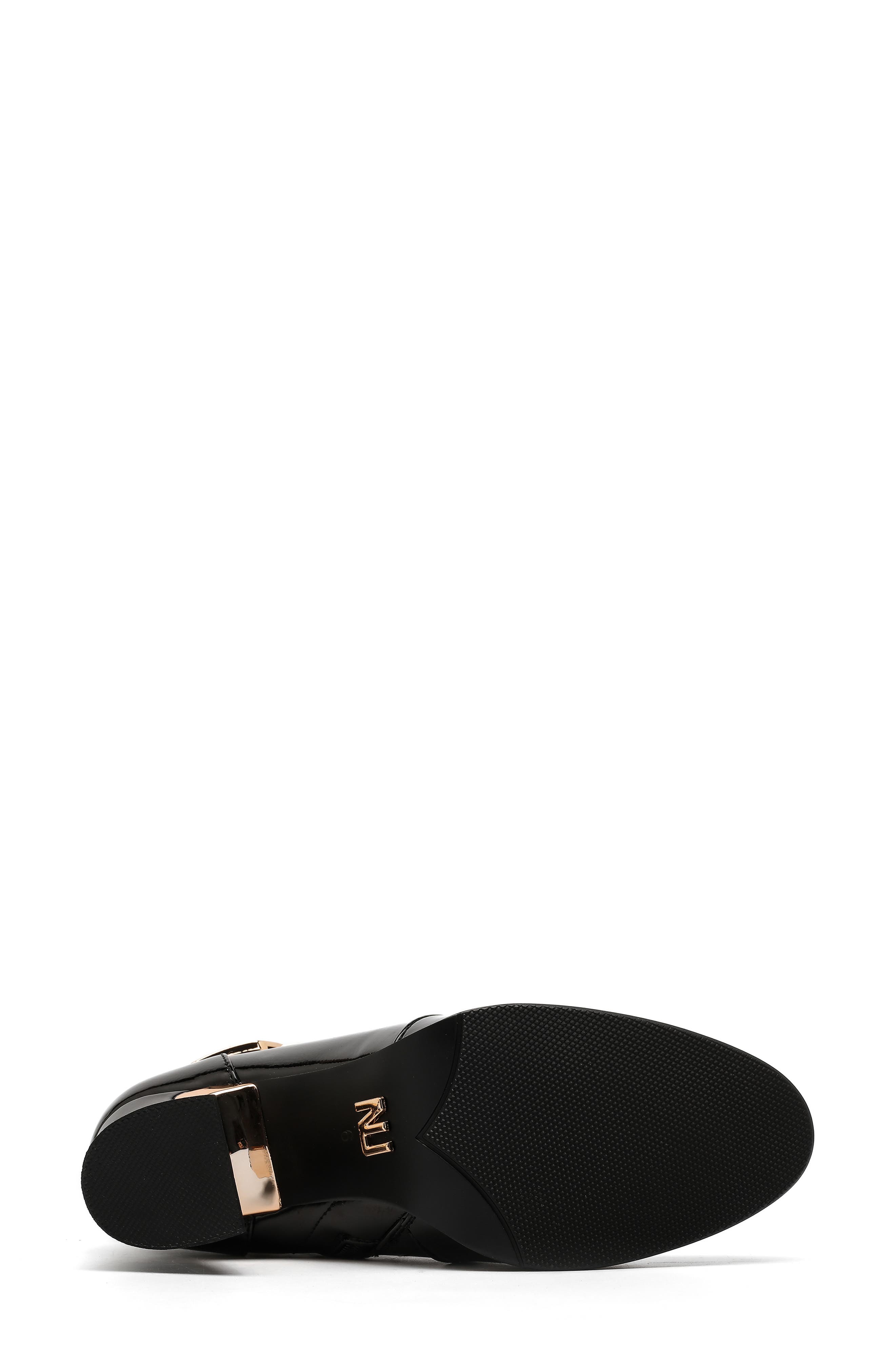 Talissa Faux Leather Bootie, Alternate, color, BLACK
