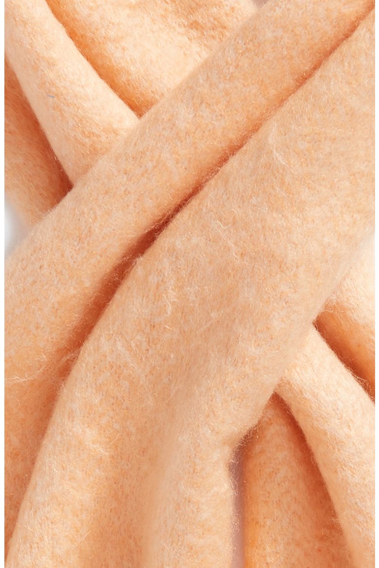 Kensington Brushed Herringbone Fringe Scarf, Alternate, color, PINK