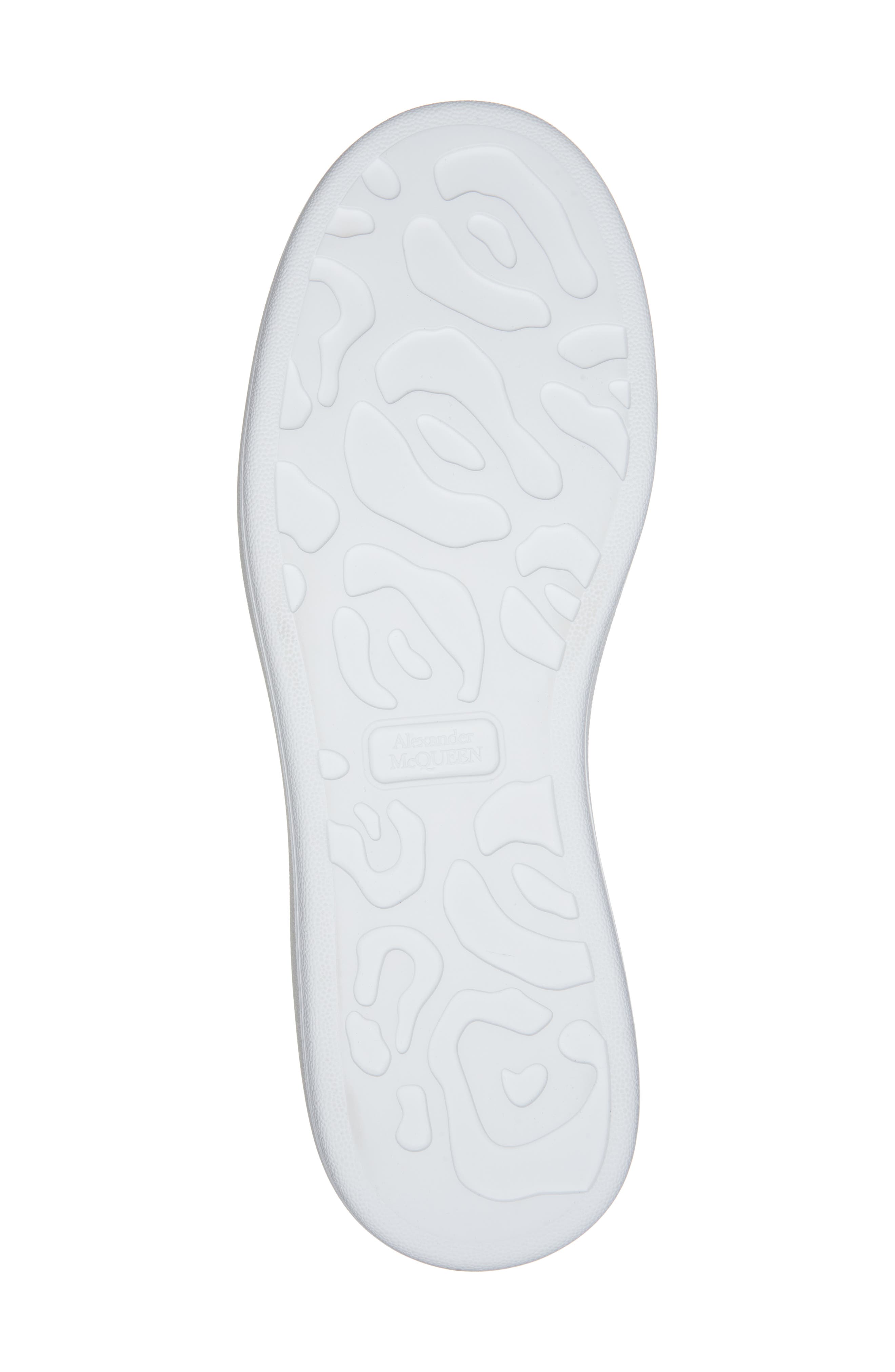 McQueen Oversized Sneaker, Alternate, color, White/ Silver/ Silver