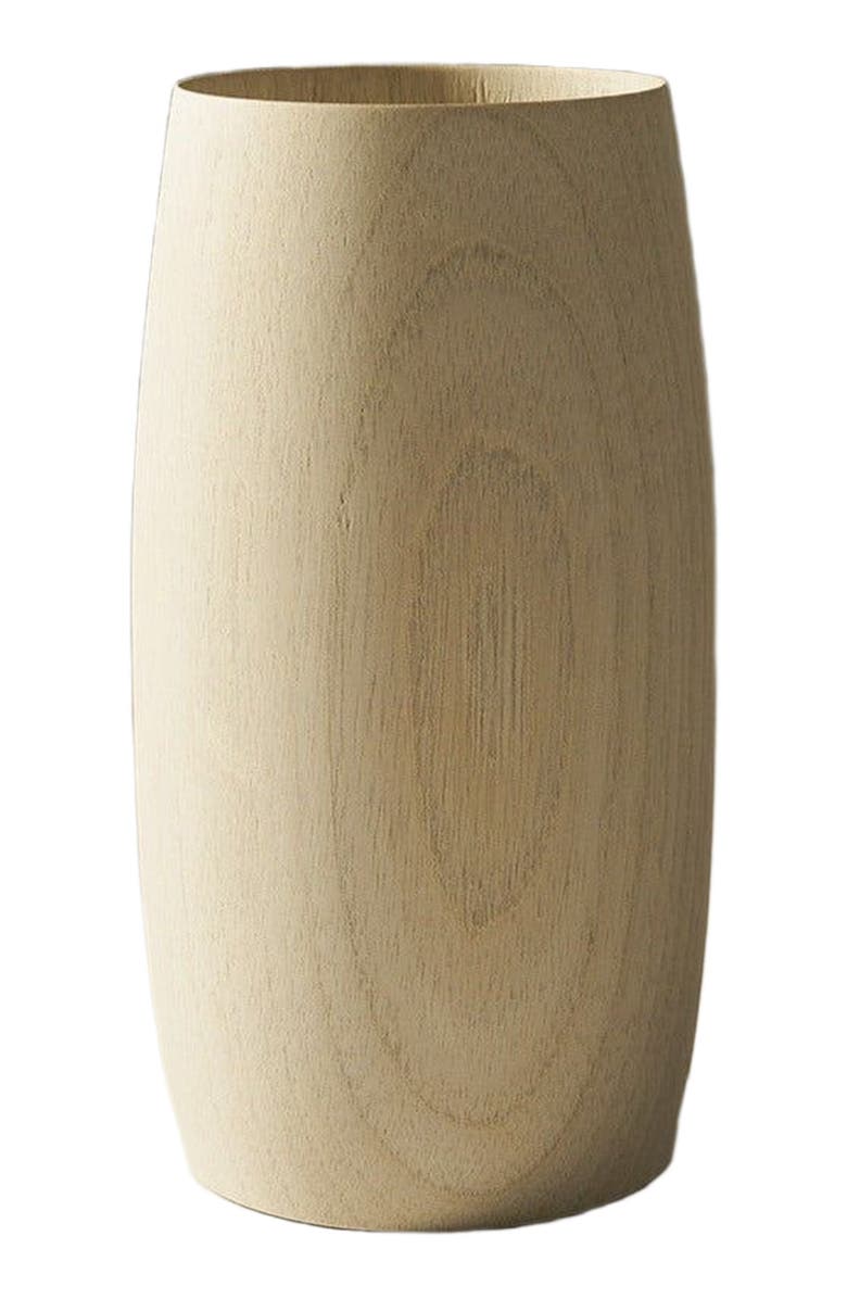 Itza Wood Blonde Cedar Vase, Main, color, Blonde Cedar
