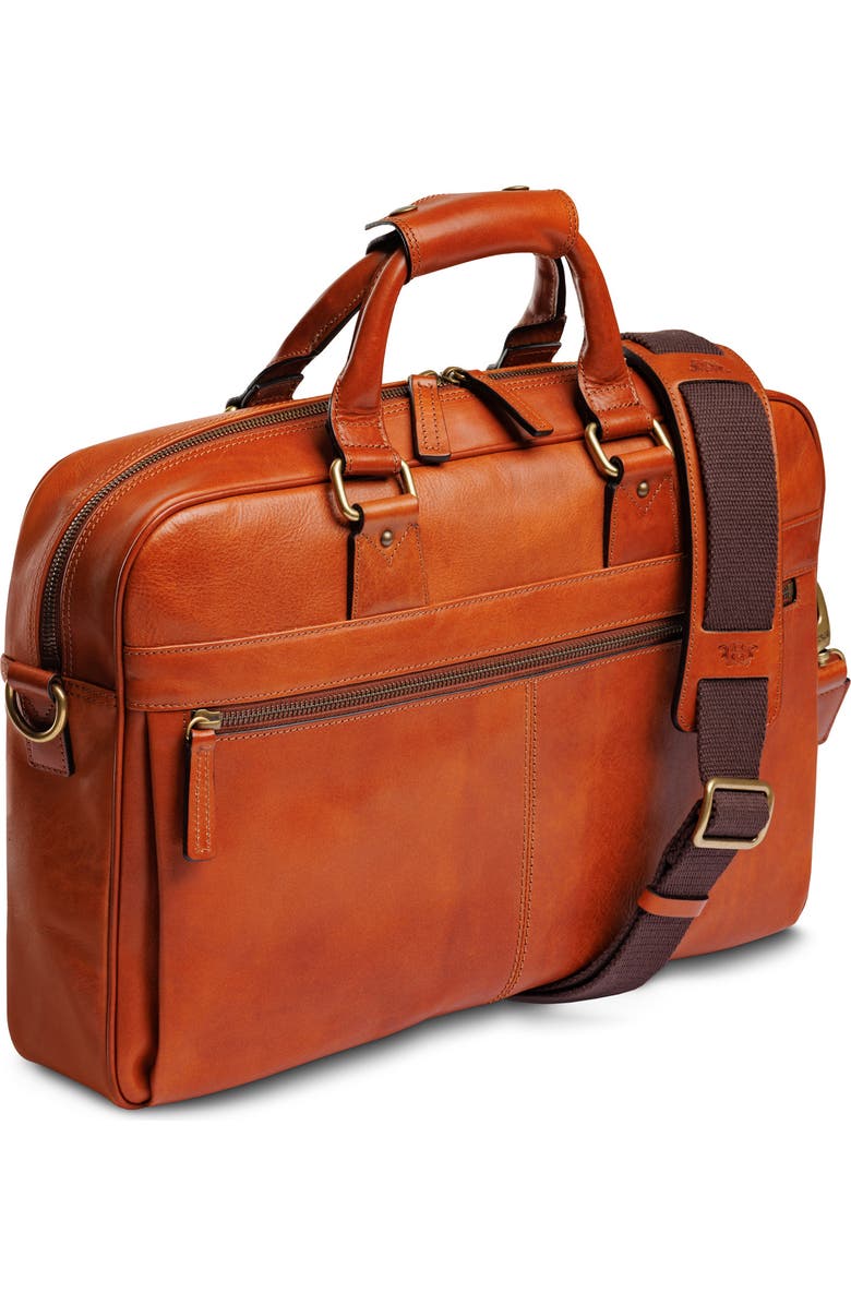 Bosca Italia Stringer Leather Briefcase, Alternate, color,
