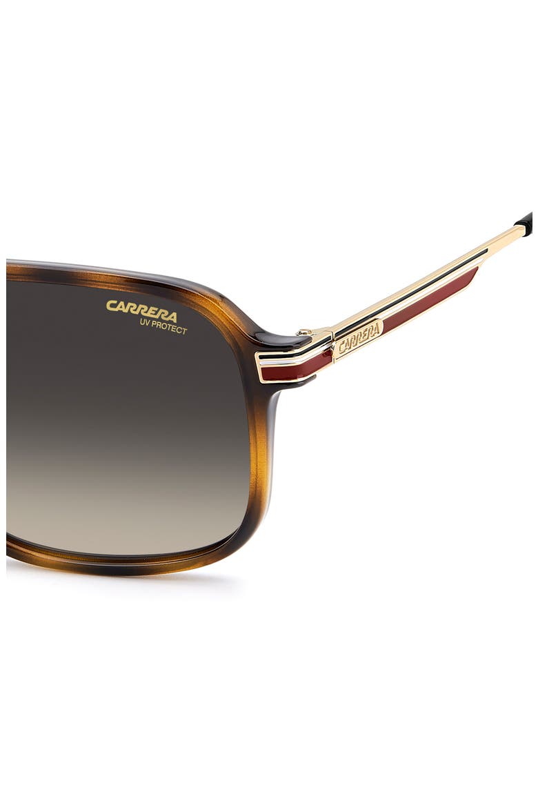 390/S 59mm Gradient Rectangular Sunglasses, Alternate, color, HAVANA/ DARK GREY SF