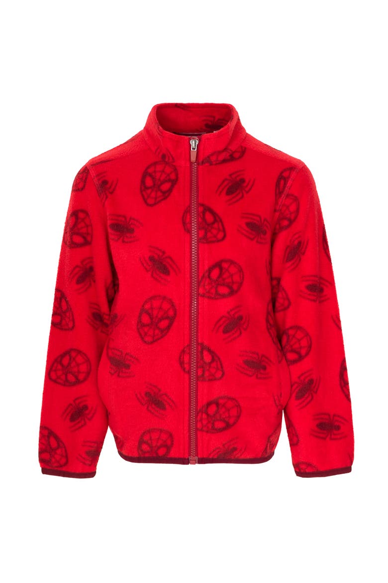 Spider-Man Zip-Up Fleece Jacket, Main, color, Spider Man Red