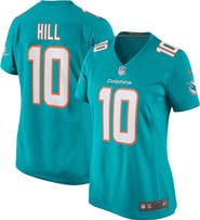 Nike Women's Nike Tyreek Hill Aqua Miami Dolphins Player Jersey