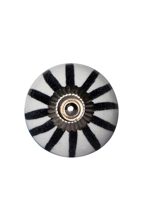 Kinetic 8-pack Knobs In Black White Stripe