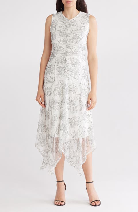Ruched Lace Dress