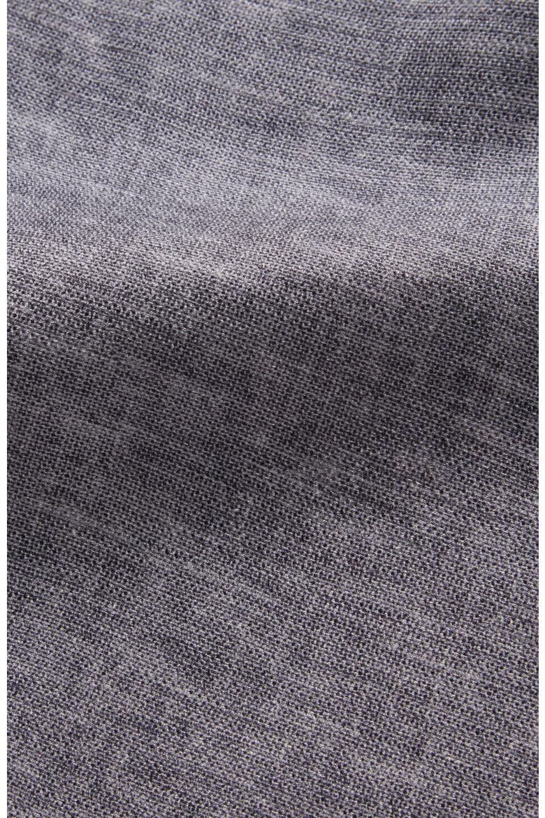 Collins Reversible Silk Pocket Square, Alternate, color, Charcoal/Gray