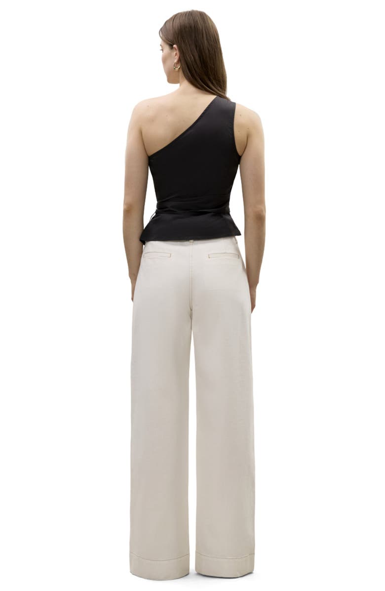 Rebecca Taylor Isla Poplin Top, Alternate, color, Black